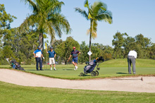 golfing
